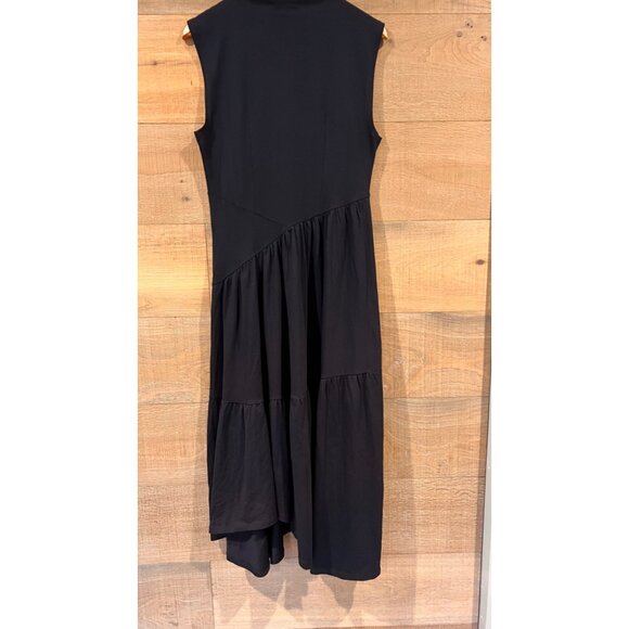 Vince Pintuck V-Neck Short-Sleeve Midi A-Line Dress Size S - Picture 5 of 8